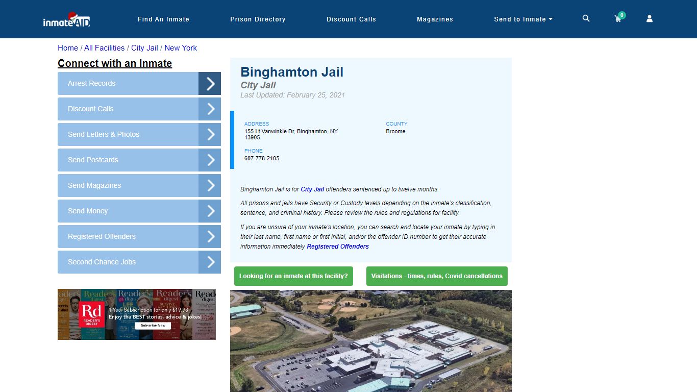 Binghamton Jail | Inmate Locator